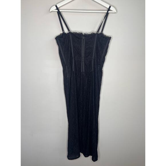 Jonathan Simkhai x REVOLVE Lace Bustier Bodycon Midi Dress Black Women's L NWT - Picture 11 of 13